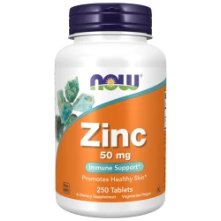 NOW - Zinc 50mg - 100 tabletek